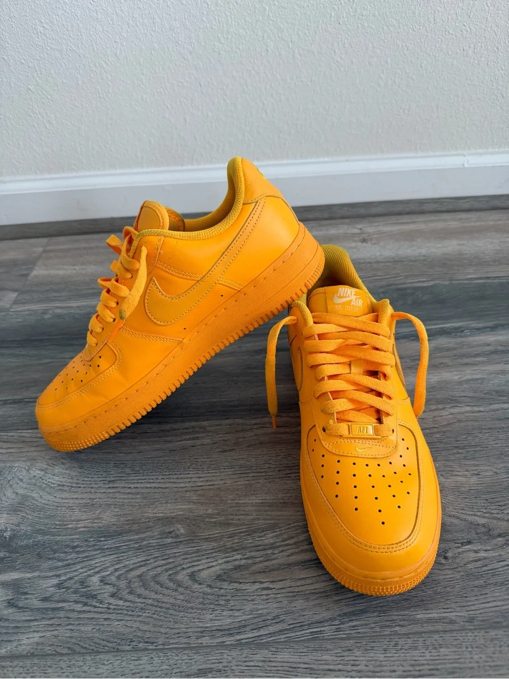 Nike Air Force 1 ‘07 Low - Vibrant Yellow Orange Men’s size 10
